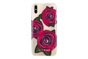 Telefon - Pokrowiec i etui - GUESS Flower Desire Red Rose iPhone X Case - Transparent - GUHCPXROSTR