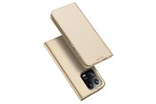 Telefon - Pokrowiec i etui - Dux Ducis Skin Pro Case Xiaomi 13 Pro Flip Cover Card Wallet Stand Gold - 6934913031681