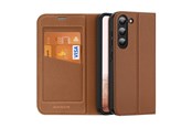 Telefon - Pokrowiec i etui - Dux Ducis Skin X2 Samsung Galaxy S23+ Case Flip Cover Wallet Stand Brown - 6934913031445