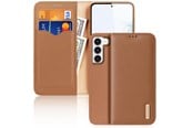 Telefon - Pokrowiec i etui - Dux Ducis Hivo Samsung Galaxy S23+ Case Flip Cover Wallet Stand RFID Lock Brown - 6934913031766
