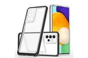 Telefon - Pokrowiec i etui - Hurtel Clear 3in1 Case for Samsung Galaxy A73 Frame Cover Gel Black - 5907769339684