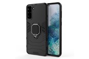 Telefon - Pokrowiec i etui - Hurtel Ring Armor Tough Hybrid Case Cover + Magnetic Holder for Samsung Galaxy S22 + (S22 Plus) Black - 5907769339967