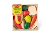 Zabawki drewniane - Melissa & Doug Food Play Wooden Cutting Food - 6074881