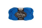 Kreatywne gry - Creativ Company Cotton yarn Size 8/8 L: 80-85 M Cobalt Blue - 50gr. - 461270