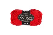 Kreatywne gry - Creativ Company Cotton yarn Size 8/8 L: 80-85 M Dark red - 50gr. - 461240