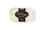 Kreatywne gry - Creativ Company Cotton yarn Size 8/8 L: 80-85 M Off-White - 50gr. - 461030