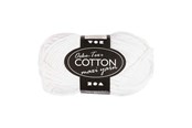 Kreatywne gry - Creativ Company Cotton yarn Size 8/8 L: 80-85 M White - 50gr. - 461020