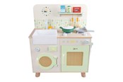 Zabawki drewniane - Classic World Wooden Kitchen with Accessories - 14pcs. - 50641