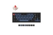 Klawiatura - Keychron Q7 QMK Wired - Gateron G Pro Red - Klawiatura gamingowa - bez bloku numerycznego - Nordycki - Czarny - Q7-M1-BO