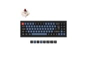 Klawiatura - Keychron Q7 QMK Wired - Gateron G Pro Brown - Klawiatura gamingowa - bez bloku numerycznego - Nordycki - Czarny - Q7-M3-BO