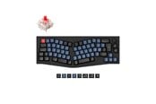 Klawiatura - Keychron Q8 QMK Wired 65% Alice Layout - Gateron G Pro Red - Klawiatura ergonomiczna - Nordycki - Czarny - Q8-M1-BO