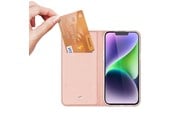 Telefon - Pokrowiec i etui - Dux Ducis iPhone 15 Plus Case Cover with Flip and Wallet Skin Pro - Pink - 6934913025406