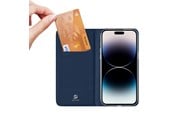 Telefon - Pokrowiec i etui - Dux Ducis iPhone 15 Pro Max Flip Case and Wallet Skin Pro - Blue - 6934913025451