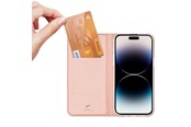 Telefon - Pokrowiec i etui - Dux Ducis iPhone 15 Pro Max Flip Case and Wallet Skin Pro - Pink - 6934913025468