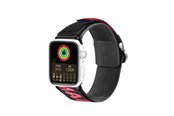 Smartwatch - akcesoria - Dux Ducis Strap (Outdoor Version) Apple Watch Ultra Strap SE 9 8 7 6 5 4 3 2 1 (49 45 44 42 mm) Nylon Strap Bracelet Black/Red - 6934913035351