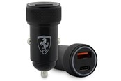Telefon - Adapter i Ładowarka - Ferrari PD-QC 3.0 20W Fast Charge Car Charger - Black - 3666339121266