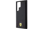 Telefon - Pokrowiec i etui - Ferrari Carbon Stitched Bottom Case for Samsung Galaxy S24 Ultra - Black - 3666339242589