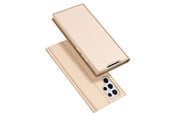 Telefon - Pokrowiec i etui - Dux Ducis Skin Pro Holster Case Flip Cover Samsung Galaxy S22 Ultra Gold - 6934913044117
