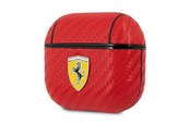 Telefon - Pokrowiec i etui - Ferrari On Track PU Carbon Case for AirPods 3 - Red - 3666339009649