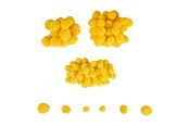Kreatywne gry - Colorations - Mini Pompoms Yellow 100pcs. - CH3POMYE