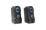 Glosniki komputerowe - White Shark FLOW Loudspeaker - 2.0 - Czarny - FLOW