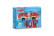 Puzzle - Melissa & Doug 24 Pcs Floor Puzzle Giant Fire Engine Podłoga - 6073517