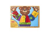 Zabawki drewniane - Melissa & Doug Wooden Basic Skills Puzzle Board - 6074868