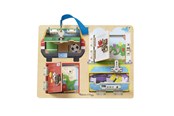 Zabawki drewniane - Melissa & Doug Wooden Activity Board Lock And Latch - 6073552