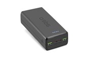 Powerbank - SBS Powerbank TTBB30000PD20K 30000 mAh 2 x USB-C 2 x USB-A - black Powerbank - Czarny - 30000 mAh - TTBB30000PD20K