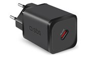 Telefon - Adapter i Ladowarka - SBS TETRGAN1C45W 45W GaN USB-C Wall Charger with Power Delivery - Black - TETRGAN1C45W