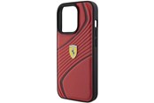 Telefon - Pokrowiec i etui - Ferrari Twist Metal Logo Case for iPhone 15 Pro - Red - 3666339170974
