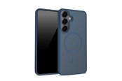 Telefon - Pokrowiec i etui - CRONG Hybrid Matte Magnetic - MagSafe Case for Samsung Galaxy S25 (Navy Blue) - CRGHMMSGS25NBL