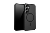 Telefon - Pokrowiec i etui - CRONG Hybrid Matte Magnetic - MagSafe Case Samsung Galaxy S24 (Black) - CRGHMMSGS24BLK