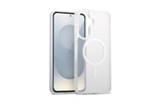 Telefon - Pokrowiec i etui - CRONG Hybrid Matte Magnetic - MagSafe Case Samsung Galaxy S25 (White) - CRGHMMSGS25WHT