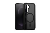 Telefon - Pokrowiec i etui - CRONG Hybrid Matte Magnetic - MagSafe Case Samsung Galaxy S25 FE (Black) - CRGHMMSGS25FEBLK