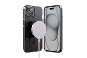 Telefon - Pokrowiec i etui - CRONG Clear MAG Pro - iPhone 15 MagSafe Case (Black) - CRGCLRMPIP1561BLK