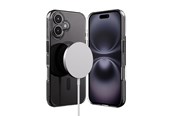 Telefon - Pokrowiec i etui - CRONG Clear MAG Pro - iPhone 16 MagSafe Case (Black) - CRGCLRMPIP1661BLK
