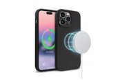 Telefon - Pokrowiec i etui - CRONG Color Cover Magnetic - iPhone 14 Pro Max MagSafe Case (Black) - CRG-COLRM-IP1467P-BLK