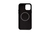 Telefon - Pokrowiec i etui - CRONG Essential Cover Magnetic - iPhone 12 Pro Max MagSafe Leather Case (Black) - CRG-ESSM-IP1267-BLK