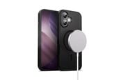 Telefon - Pokrowiec i etui - CRONG Hybrid Frost MAG Cover - MagSafe iPhone 17 Case (Black) - CRGHFMIP1763BLK