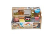 Zabawa w udawanie - Melissa & Doug Wooden Playset Slice and Stack Sandwich Counter - 6074860