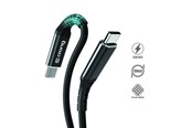 Kabel USB - CRONG Armor Link - 100W PD 5A USB-C to USB-C Cable 200cm (Black) - CRG-AL200USCC-BLK
