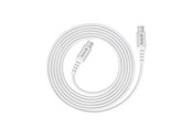 Kabel USB - CRONG Armor Link - 60W PD 3A USB-C to USB-C Cable 25cm (White) - CRGAL025USCCWHI