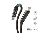 Kabel USB - CRONG Armor Link - USB-C Lightning Fast Charging MFi Cable 150cm (black) - CRG-AL15USCL-BLK
