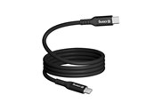 Kabel USB - CRONG Soft Link - 100W PD 5A USB-C to USB-C Cable 200cm (Black) - CRGSL200USCCBLK