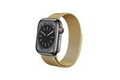 Smartwatch - akcesoria - CRONG Milano Steel - Stainless Steel Strap for Apple Watch 44/45/46/49 mm (Gold) - CRG-44MST-GLD