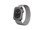 Smartwatch - akcesoria - CRONG Milano Steel - Stainless Steel Strap for Apple Watch 44/45/46/49 mm (Silver) - CRG-44MST-SLV