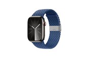 Smartwatch - akcesoria - CRONG Wave Band – Braided Apple Watch Strap 44/45/46/49mm (Blue) - CRG-44WAV-BLU