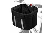 Akcesoria rowerowe - Wozinsky fabric bicycle basket large - black - 5907769385308
