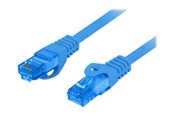 Kabel sieciowy - Lanberg patch cable - 1 m - blue RAL 5012 - Niebieski - 1m - PCF6A-10CC-0100-B